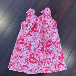 Lilly Pulitzer 5T pink and white girls dress